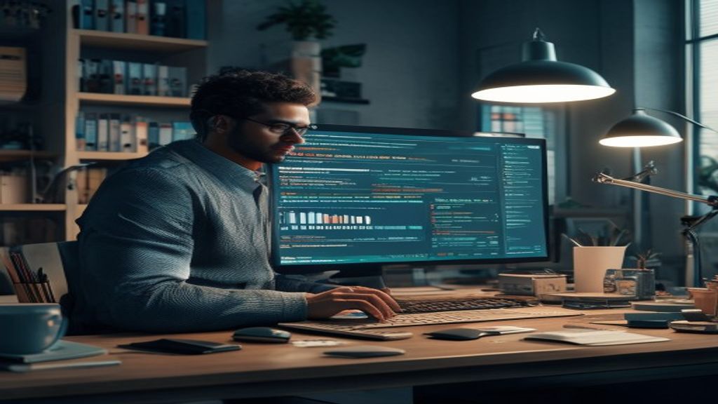 Create a cinematic, ultra-realistic featured image for a professional blog article. TOPIC: Rojgar News BLOG TITLE: कंटेंट क्रिएशन के लिए ChatGPT बनाम Gemini